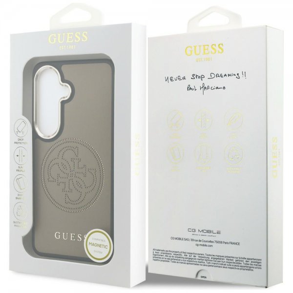 Guess Samsung Galaxy S26 Deksel Perforated Logo MagSafe Brun