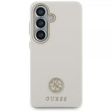 Guess Samsung Galaxy S26 Deksel Rhinestone Logo MagSafe Beige
