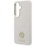 Guess Samsung Galaxy S26 Deksel Rhinestone Logo MagSafe Beige