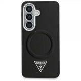Guess Samsung Galaxy S26 Deksel Triangle Logo Embossed MagSafe Svart
