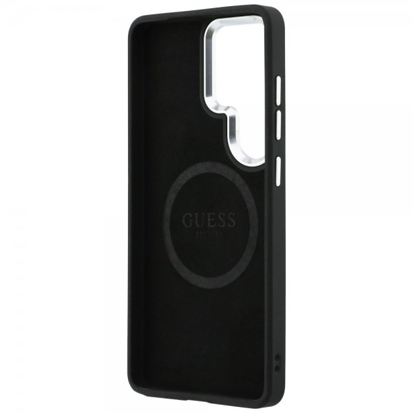 Guess Samsung Galaxy S26 Ultra Deksel Triangle Logo Embossed MagSafe Svart