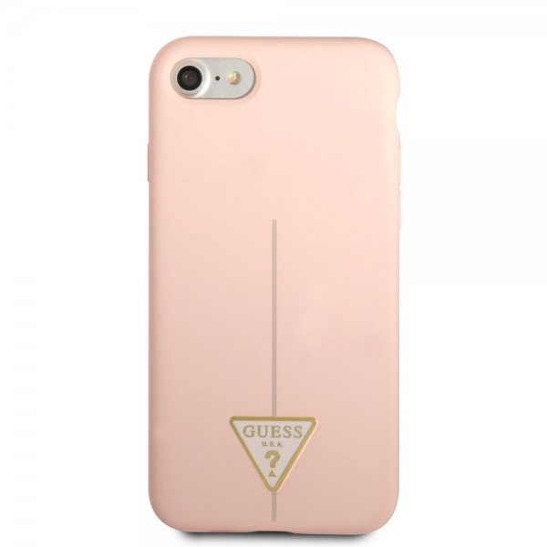 Guess iPhone 7/8/SE Deksel Metal Triangle Rosa