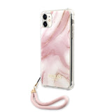 Guess iPhone 11 Deksel Marble Rosa