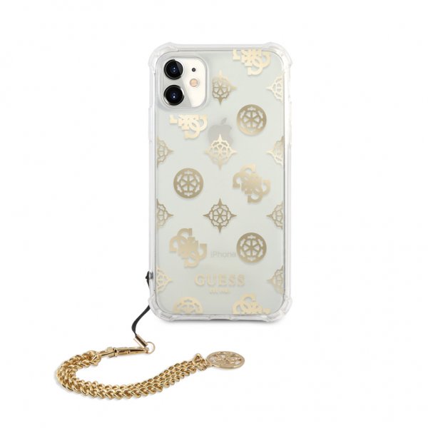Guess iPhone 11 Deksel Chain Peony Gull