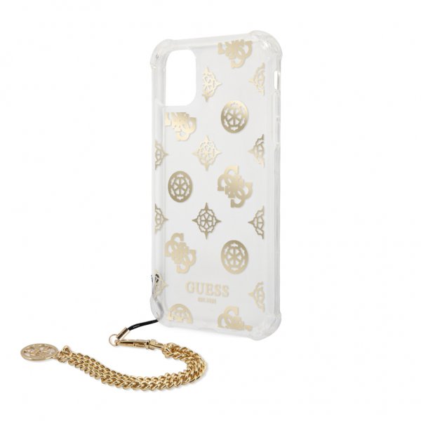 Guess iPhone 11 Deksel Chain Peony Gull