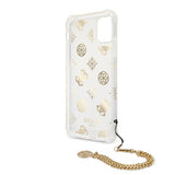 Guess iPhone 11 Deksel Chain Peony Gull