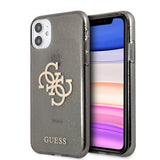 Guess iPhone 11 Deksel Full Glitter Svart