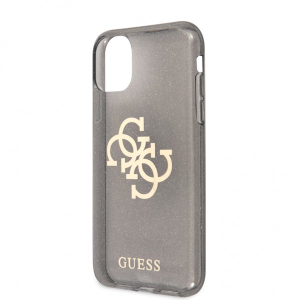 Guess iPhone 11 Deksel Full Glitter Svart