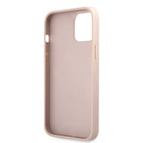 Guess iPhone 12/iPhone 12 Pro Deksel Metal Logo Rosa