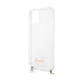 Guess iPhone 12 Pro Max Deksel Chain & Script Gull Klar