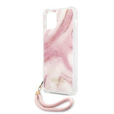 Guess iPhone 12 Pro Max Deksel Marble Rosa