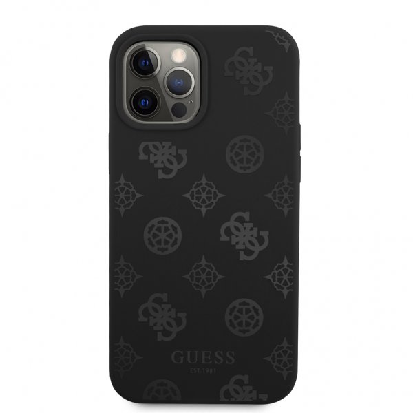 Guess iPhone 12 Pro Max Deksel Peony Svart