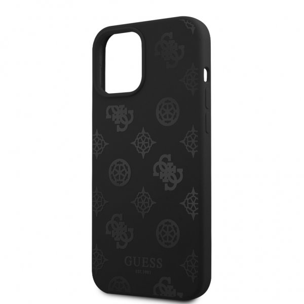 Guess iPhone 12 Pro Max Deksel Peony Svart