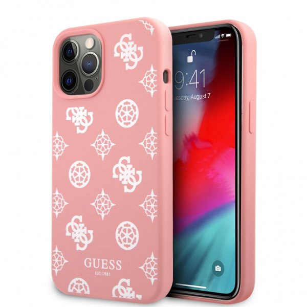 Guess iPhone 12/iPhone 12 Pro Deksel Peony Rosa