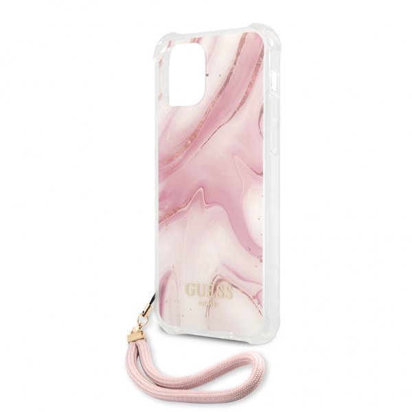 Guess iPhone 12/iPhone 12 Pro Deksel Marble Rosa