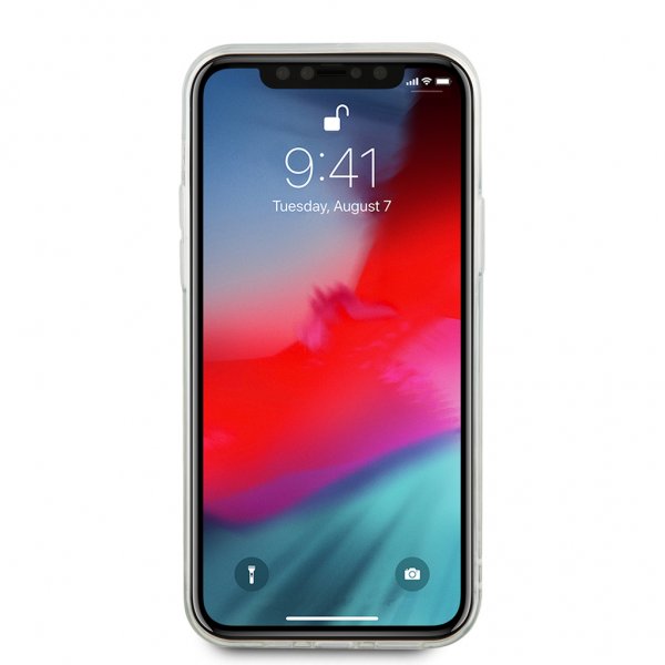 Guess iPhone 12/iPhone 12 Pro Deksel Liquid Glitter Gull