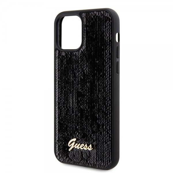 Guess iPhone 12/iPhone 12 Pro Deksel Sequin Svart