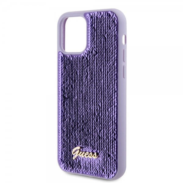 Guess iPhone 12/iPhone 12 Pro Deksel Sequin Lilla
