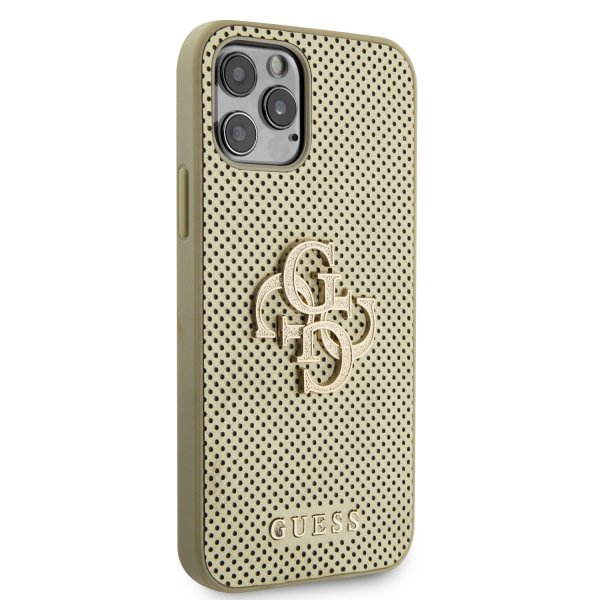 Guess iPhone 12/iPhone 12 Pro Deksel Perforated Glitter Gull