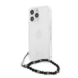 Guess iPhone 13 Pro Deksel Pearl Handle Script Logo Svart