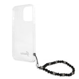 Guess iPhone 13 Pro Deksel Pearl Handle Script Logo Svart