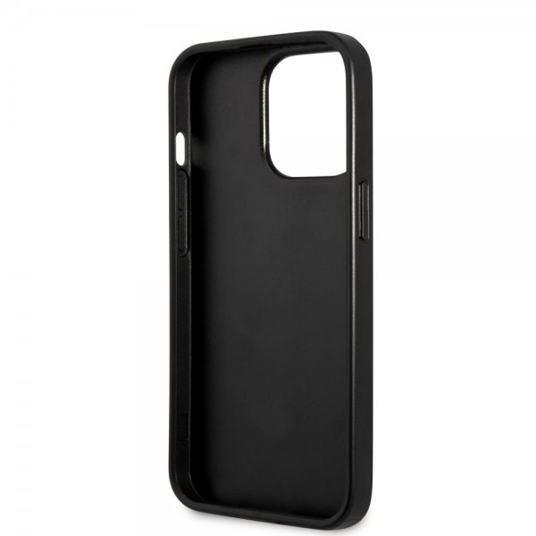 Guess iPhone 13 Pro Deksel Printed Stripe Bottom Grå
