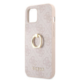 Guess iPhone 13 Deksel Ring Stand Rosa