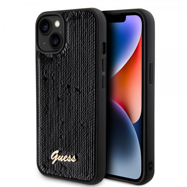 Guess iPhone 13 Deksel Sequin Svart