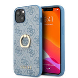 Guess iPhone 13 Mini Deksel Ring Stand Blå