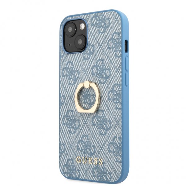 Guess iPhone 13 Mini Deksel Ring Stand Blå