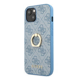 Guess iPhone 13 Mini Deksel Ring Stand Blå