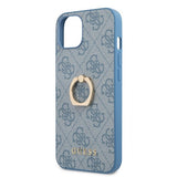 Guess iPhone 13 Mini Deksel Ring Stand Blå