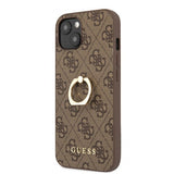 Guess iPhone 13 Mini Deksel Ring Stand Brun