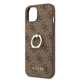 Guess iPhone 13 Mini Deksel Ring Stand Brun