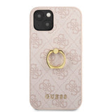 Guess iPhone 13 Mini Deksel Ring Stand Rosa