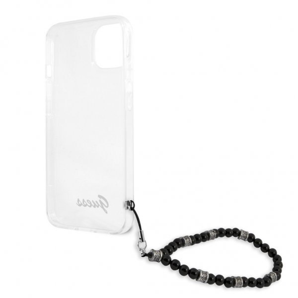 Guess iPhone 13 Mini Deksel Pearl Handle Script Logo Svart