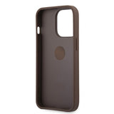Guess iPhone 13 Pro Max Deksel Ring Stand Brun