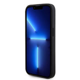 Guess iPhone 15 Pro Deksel Perforated Glitter Svart