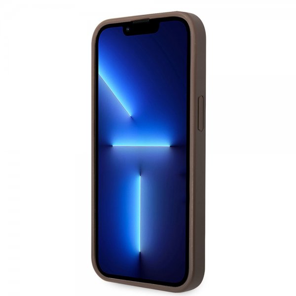 Guess iPhone 15 Plus Deksel 4G Logo Brun