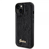 Guess iPhone 15 Deksel Sequin Svart