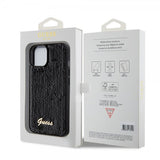 Guess iPhone 15 Deksel Sequin Svart