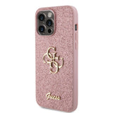 Guess iPhone 15 Pro Max Deksel Fixed Glitter Rosa