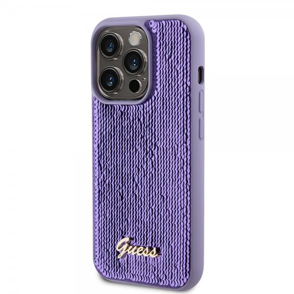 Guess iPhone 15 Pro Max Deksel Sequin Lilla