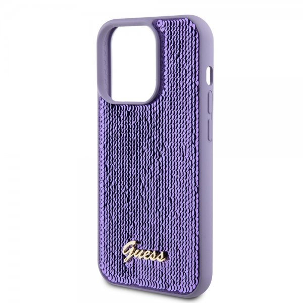 Guess iPhone 15 Pro Max Deksel Sequin Lilla