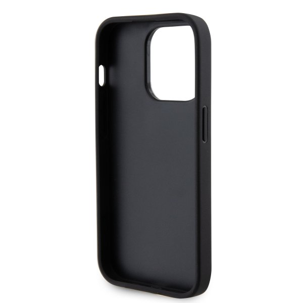 Guess iPhone 15 Pro Max Deksel Perforated Glitter Svart