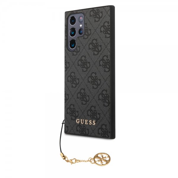 Guess Samsung Galaxy S22 Ultra Deksel 4G Charms Grå