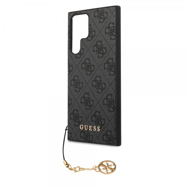 Guess Samsung Galaxy S22 Ultra Deksel 4G Charms Grå