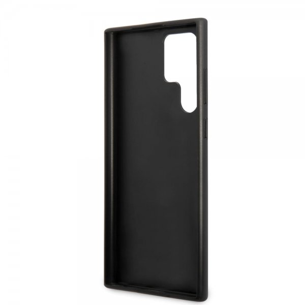 Guess Samsung Galaxy S22 Ultra Deksel Saffiano Metal Logo Rosa