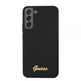 Guess Samsung Galaxy S22 Plus Deksel Script Metal Logo Svart