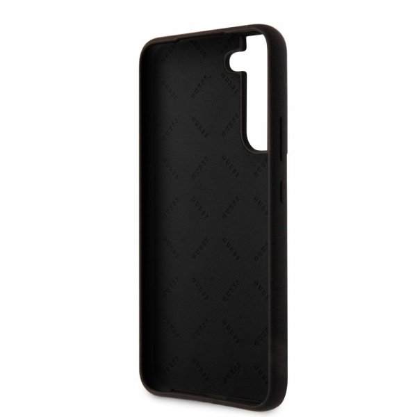 Guess Samsung Galaxy S22 Plus Deksel Script Metal Logo Svart